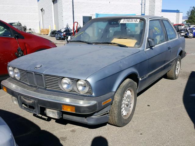 WBAAB6401G1214461 - 1986 BMW 325 E AUTO BLUE photo 2