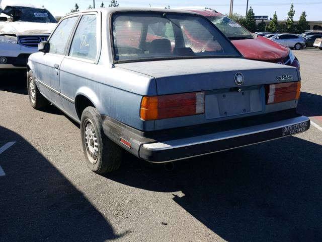 WBAAB6401G1214461 - 1986 BMW 325 E AUTO BLUE photo 3