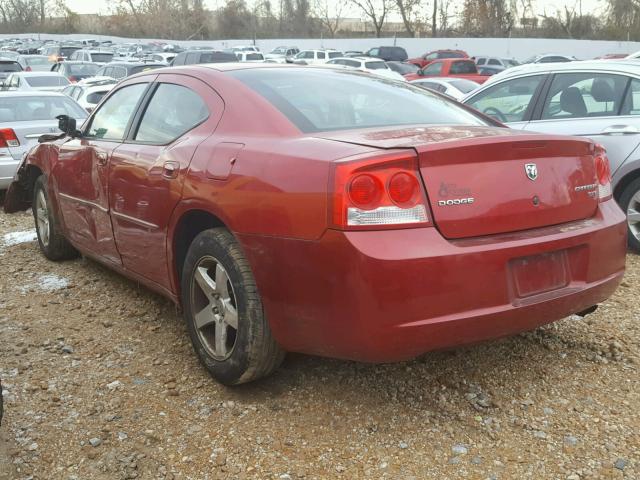 2B3CA3CV8AH245467 - 2010 DODGE CHARGER SX RED photo 3