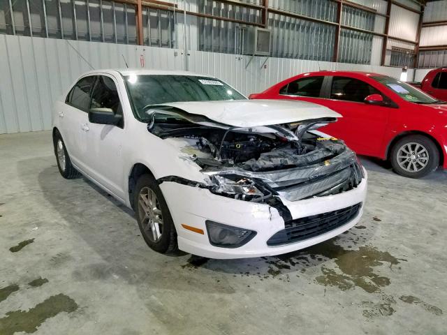 3FAHP0GA8BR226745 - 2011 FORD FUSION S WHITE photo 1