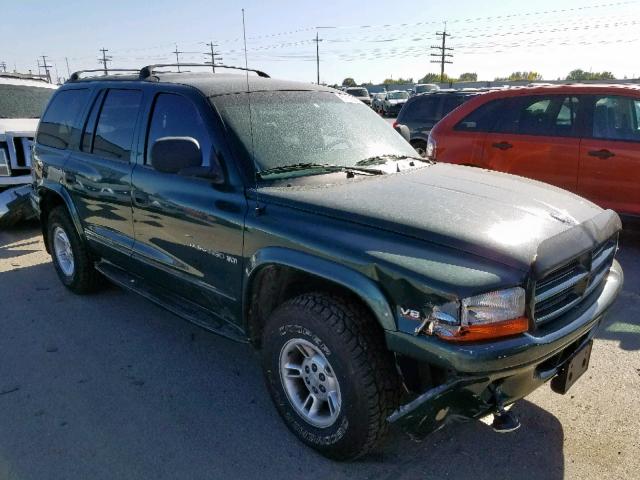 1B4HS28N3YF285047 - 2000 DODGE DURANGO GREEN photo 1