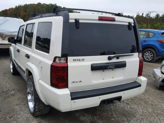 1J8HG48N16C229454 - 2006 JEEP COMMANDER WHITE photo 3