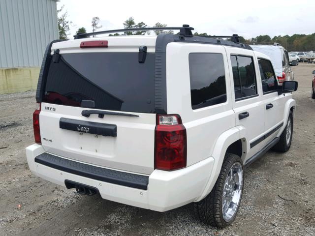1J8HG48N16C229454 - 2006 JEEP COMMANDER WHITE photo 4