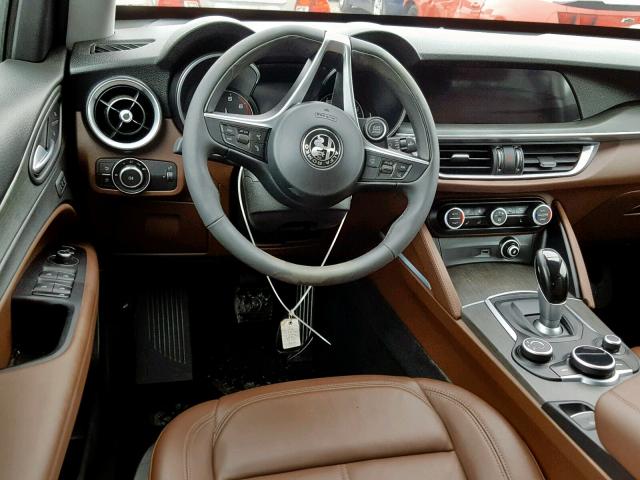 ZASFAKBN7J7B73719 - 2018 ALFA ROMEO STELVIO TI BLACK photo 9