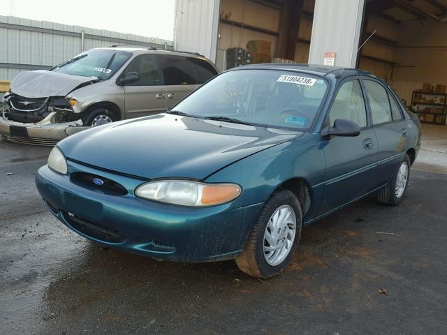 1FALP13P5VW293413 - 1997 FORD ESCORT LX GREEN photo 2