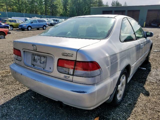 1HGEJ8245YL001478 - 2000 HONDA CIVIC EX SILVER photo 4