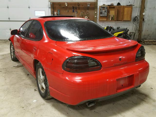 1G2WP52K5WF298556 - 1998 PONTIAC GRAND PRIX RED photo 3