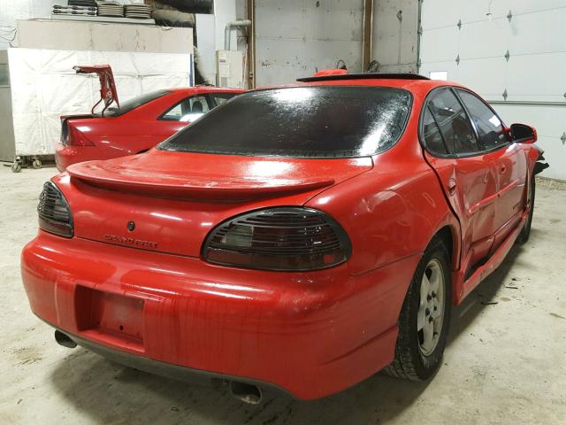 1G2WP52K5WF298556 - 1998 PONTIAC GRAND PRIX RED photo 4