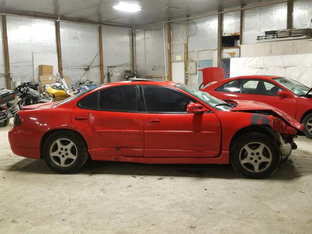 1G2WP52K5WF298556 - 1998 PONTIAC GRAND PRIX RED photo 9