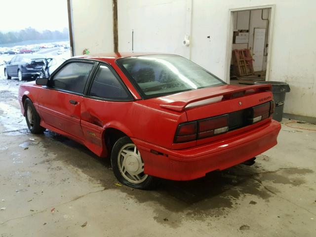 1G1JF14T4R7184028 - 1994 CHEVROLET CAVALIER Z RED photo 3