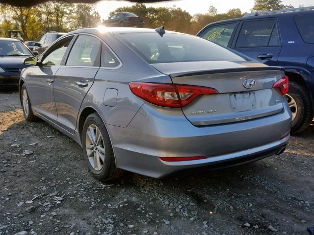 5NPE24AA3FH137332 - 2015 HYUNDAI SONATA ECO SILVER photo 3