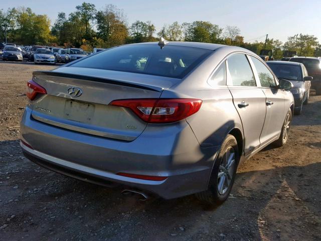 5NPE24AA3FH137332 - 2015 HYUNDAI SONATA ECO SILVER photo 4