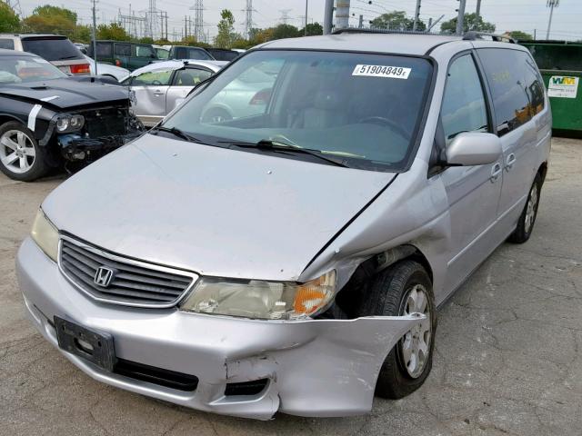 2HKRL18902H564454 - 2002 HONDA ODYSSEY EX SILVER photo 2