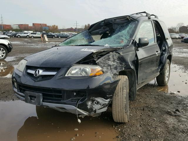 2HNYD18896H503144 - 2006 ACURA MDX TOURIN BLACK photo 2