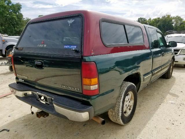 2GCEC19V421425360 - 2002 CHEVROLET SILVERADO GREEN photo 4