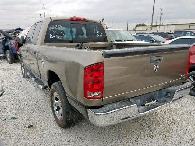 1D7HA18206S660795 - 2006 DODGE RAM 1500 S TAN photo 3