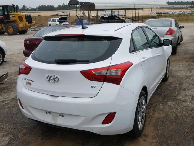 KMHD35LH0GU304466 - 2016 HYUNDAI ELANTRA GT WHITE photo 4