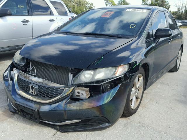 2HGFA1F63AH529286 - 2010 HONDA CIVIC BLACK photo 2