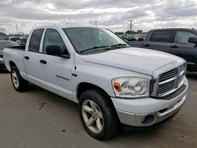 1D7HU18217S155194 - 2007 DODGE RAM 1500 S WHITE photo 1