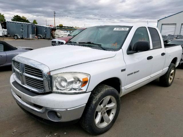 1D7HU18217S155194 - 2007 DODGE RAM 1500 S WHITE photo 2