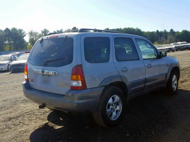 4F2YU08122KM36828 - 2002 MAZDA TRIBUTE LX SILVER photo 4