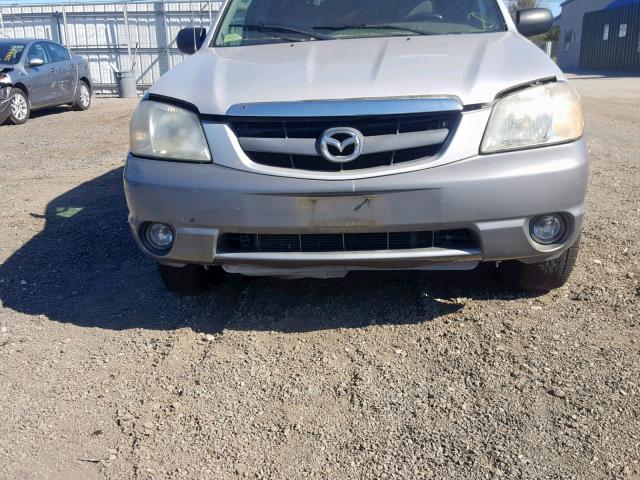 4F2YU08122KM36828 - 2002 MAZDA TRIBUTE LX SILVER photo 9