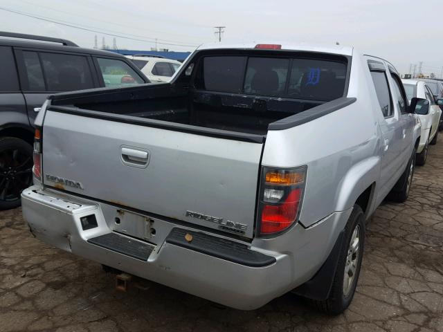 2HJYK16456H565101 - 2006 HONDA RIDGELINE GRAY photo 4