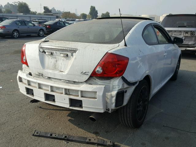 JTKDE177X70203248 - 2007 TOYOTA SCION TC თეთრი ფოტო 4