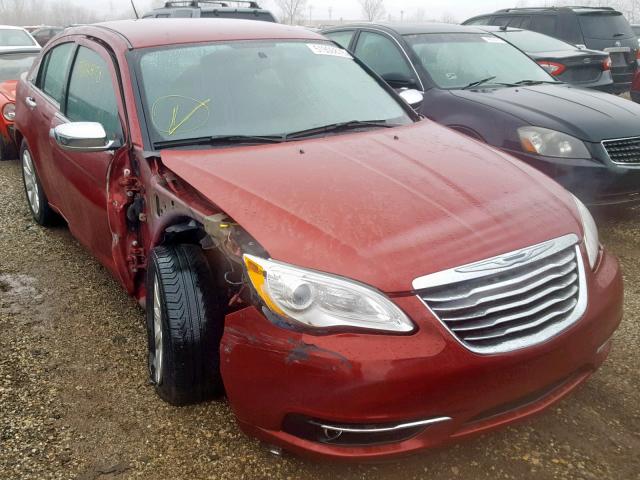 1C3CCBCG7DN525823 - 2013 CHRYSLER 200 LIMITE BURGUNDY photo 1