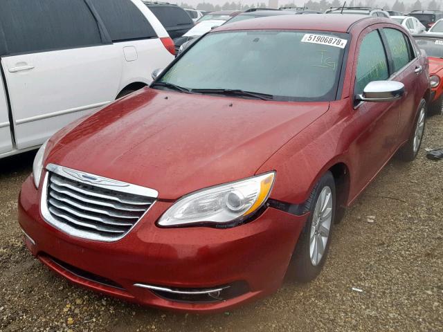 1C3CCBCG7DN525823 - 2013 CHRYSLER 200 LIMITE BURGUNDY photo 2