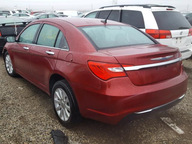 1C3CCBCG7DN525823 - 2013 CHRYSLER 200 LIMITE BURGUNDY photo 3