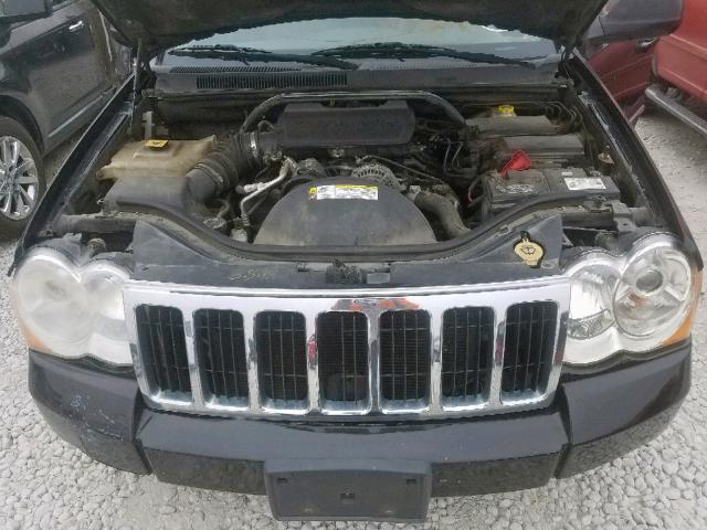 1J8HR58N68C156780 - 2008 JEEP GRAND CHER BLACK photo 7