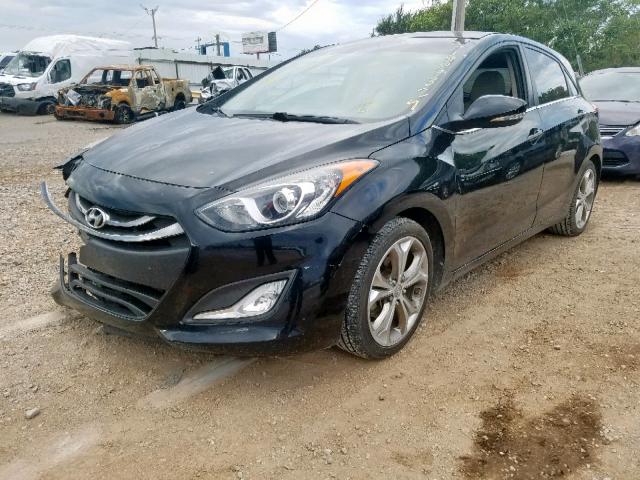 KMHD35LE7DU018518 - 2013 HYUNDAI ELANTRA GT BLACK photo 2