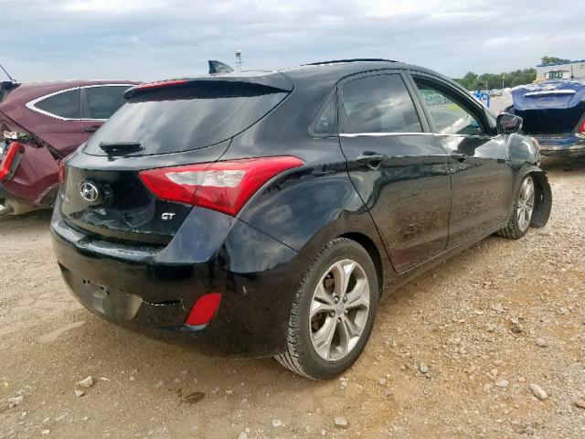 KMHD35LE7DU018518 - 2013 HYUNDAI ELANTRA GT BLACK photo 4