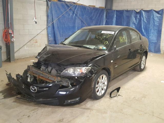 JM1BK324881151100 - 2008 MAZDA 3 S BLACK photo 2