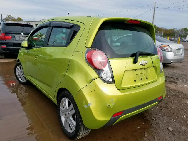 KL8CB6S9XDC561101 - 2013 CHEVROLET SPARK LS GREEN photo 3