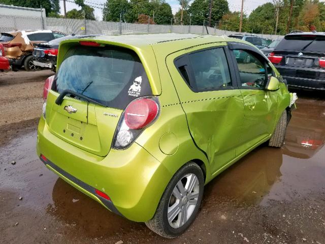 KL8CB6S9XDC561101 - 2013 CHEVROLET SPARK LS GREEN photo 4