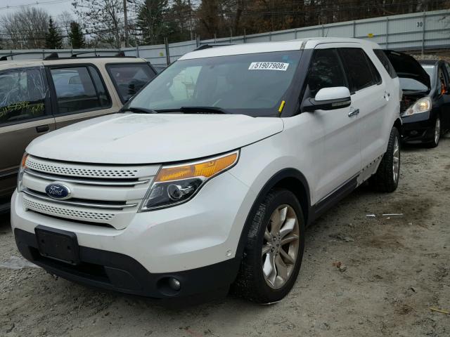 1FMHK8F89CGA10770 - 2012 FORD EXPLORER L WHITE photo 2