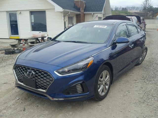 5NPE34AFXJH722989 - 2018 HYUNDAI SONATA SPO BLUE photo 2