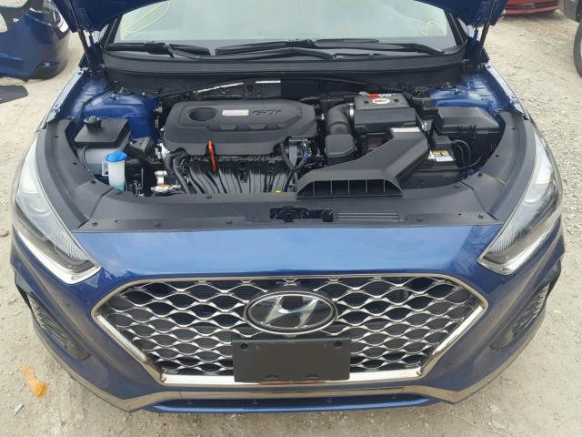 5NPE34AFXJH722989 - 2018 HYUNDAI SONATA SPO BLUE photo 7