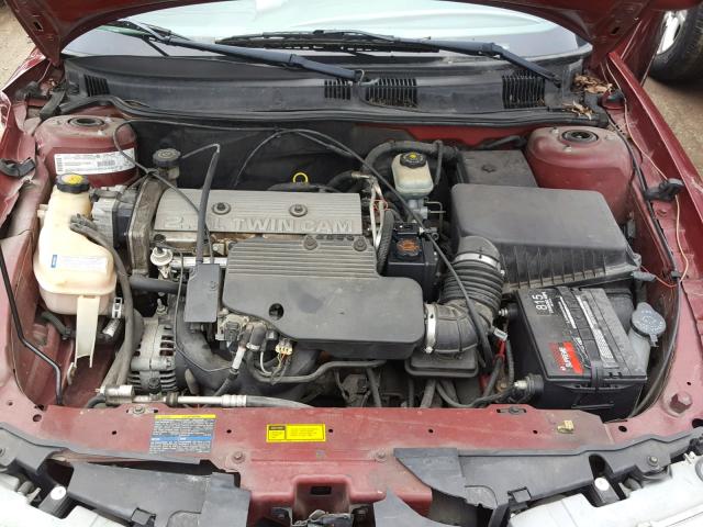 1G3NL12T01C275958 - 2001 OLDSMOBILE ALERO GL RED photo 7