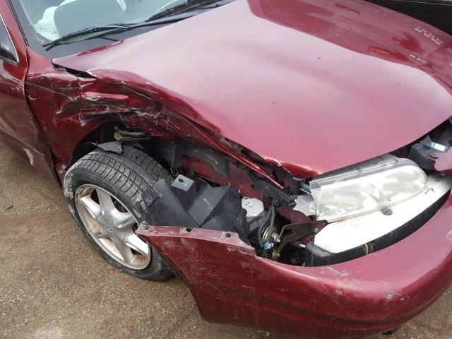 1G3NL12T01C275958 - 2001 OLDSMOBILE ALERO GL RED photo 9