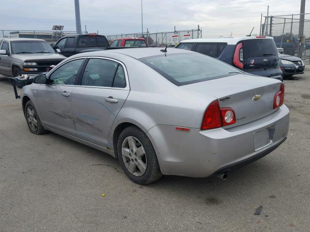 1G1ZG57B68F240985 - 2008 CHEVROLET MALIBU LS ვერცხლისფერი ფოტო 3