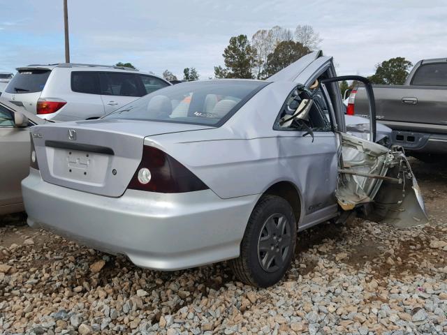 1HGEM21145L033636 - 2005 HONDA CIVIC DX V SILVER photo 4