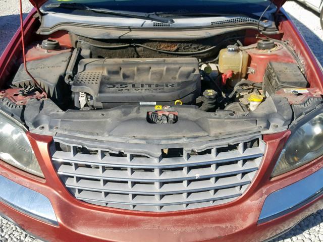 2C4GM68455R662893 - 2005 CHRYSLER PACIFICA T RED photo 7