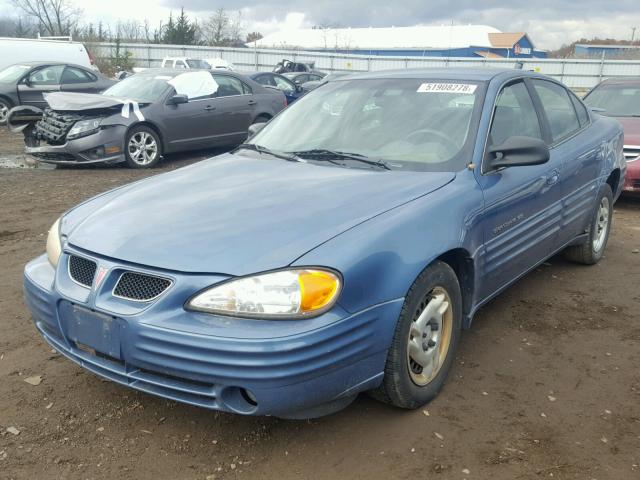 1G2NE52T3XM854841 - 1999 PONTIAC GRAND AM S Կապույտ լուսանկար 2