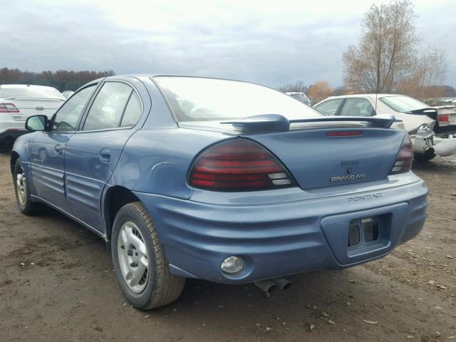 1G2NE52T3XM854841 - 1999 PONTIAC GRAND AM S Կապույտ լուսանկար 3