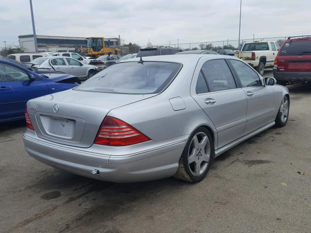 WDBNG75J33A372991 - 2003 MERCEDES-BENZ S 500 GRAY photo 4