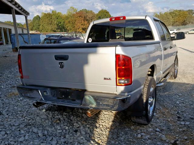 1D7HA18D35S159559 - 2005 DODGE RAM 1500 S SILVER photo 4