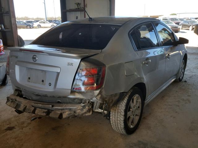 3N1AB6AP0BL616707 - 2011 NISSAN SENTRA 2.0 GRAY photo 4